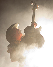 Ted Nugent Light and Fog Concert Photo