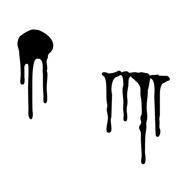 Illustrator vector trace of drips